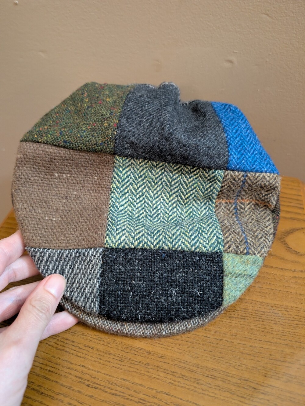 🍀Hanna Hats of Donegal Patchwork Flat Cap Child’s size M